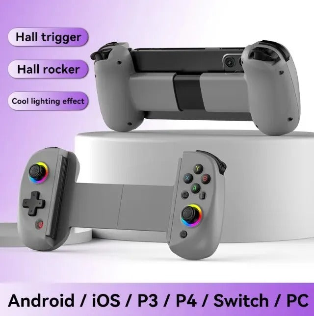 Teleskopik Gamepad Pengendali Joystick Turbo 6 Sumbu Gyro Getaran Nirkabel Bluetooth 5.2 untuk Android IOS PS3 PS4 Switch IPad