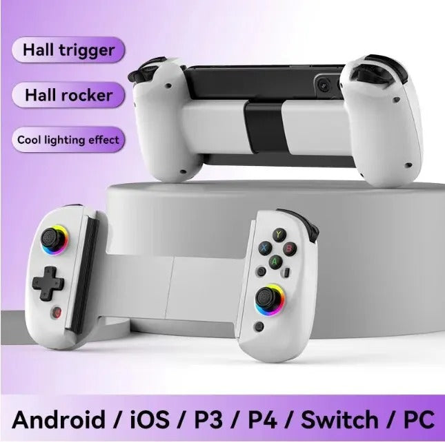 Telescopic Gamepad Controller Joystick Turbo 6-axis Gyro Vibration Wireles Bluetooth 5.2 for Android IOS PS3 PS4 Switch IPad